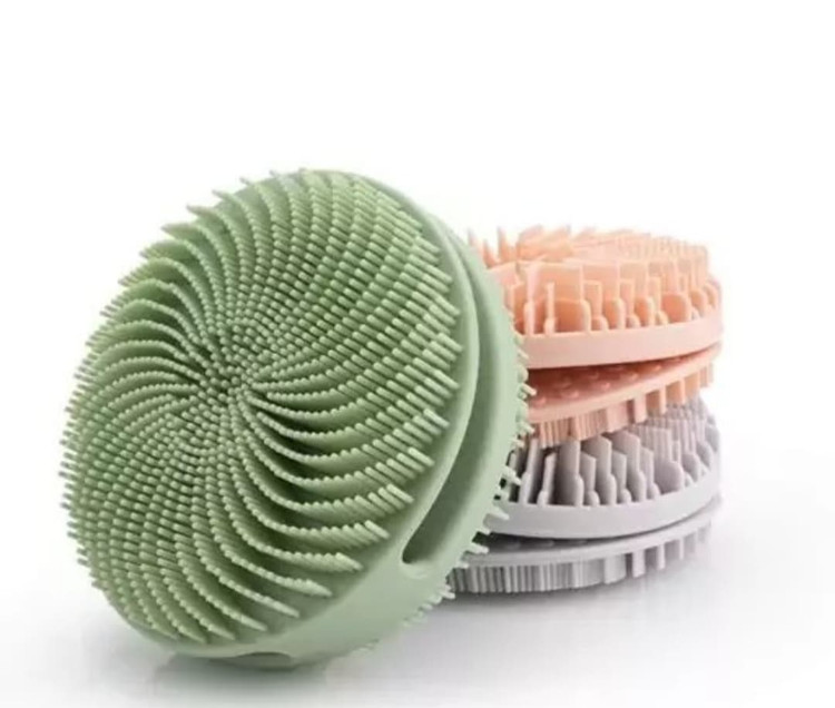 لیف شستشوی سیلیکونی گرد مدل 2 طرفه