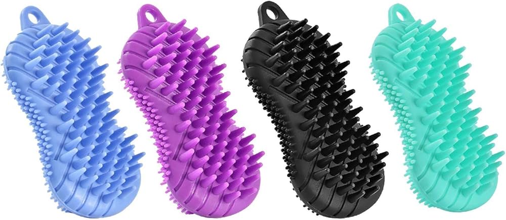 خرید لیف سیلیکونی 2طرفه شستشوی حیوانات مدل بیضی