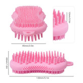 لیف سیلیکونی 2طرفه شستشوی حیوانات مدل بیضی