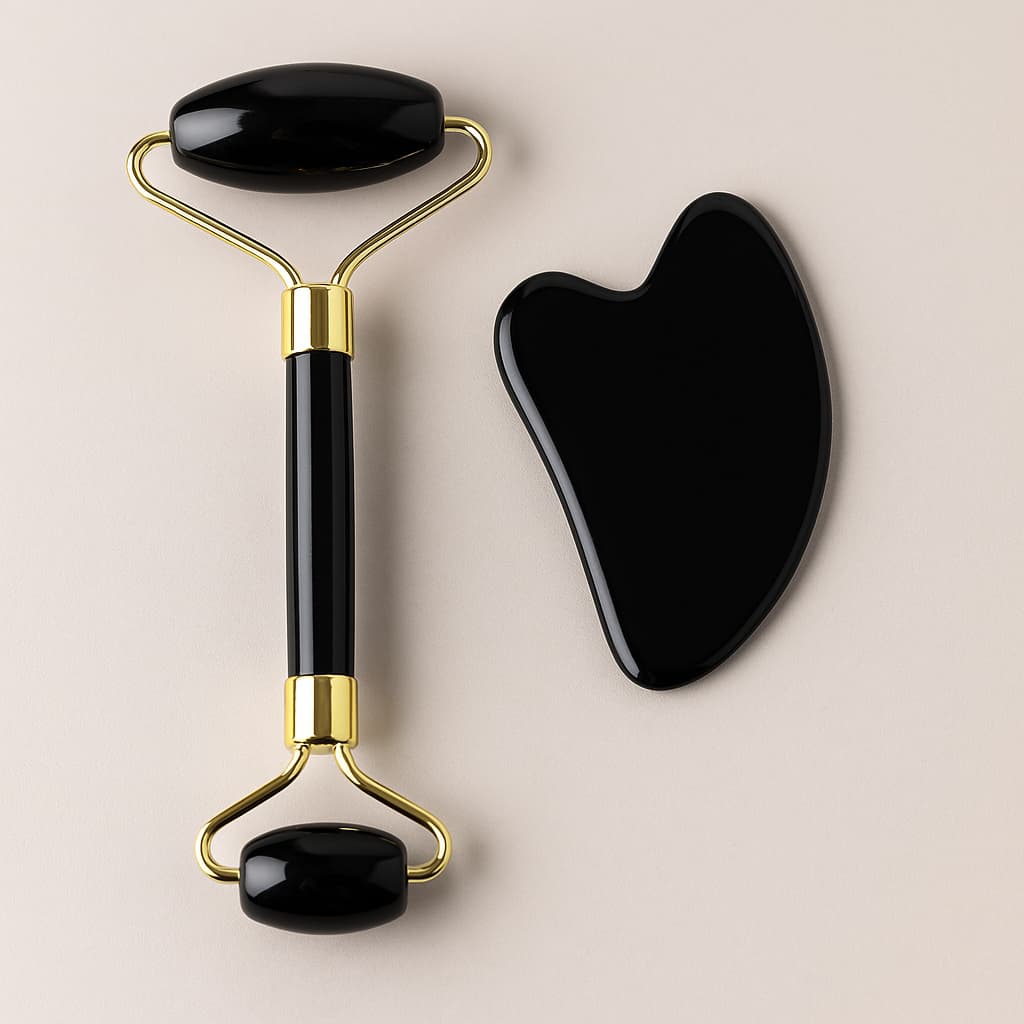 ماساژور سنگی صورت دو حالته مدل غلطک