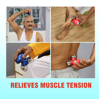 3D rechargeable 3-head massager