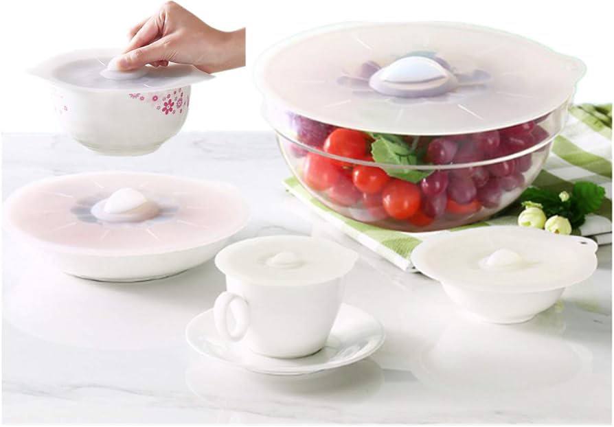 درپوش سیلسکونی ظرف مدل 5عددی دسته دار