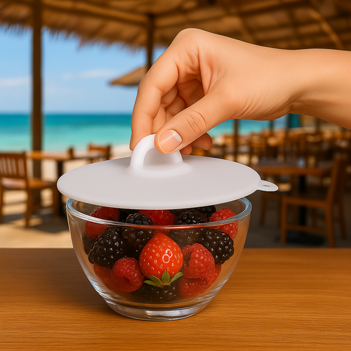 درپوش سیلسکونی ظرف مدل 5عددی دسته دار