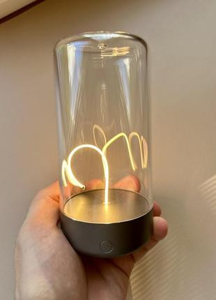 Magnetic spring-loaded night light, touch model