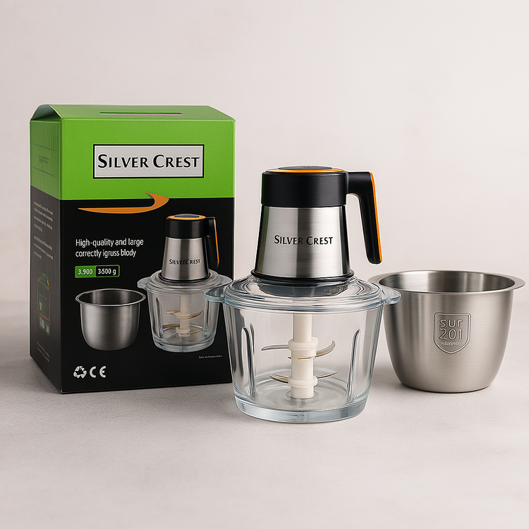 خردکن برقی 3لیتری 2 کاسه برندsilvercrest