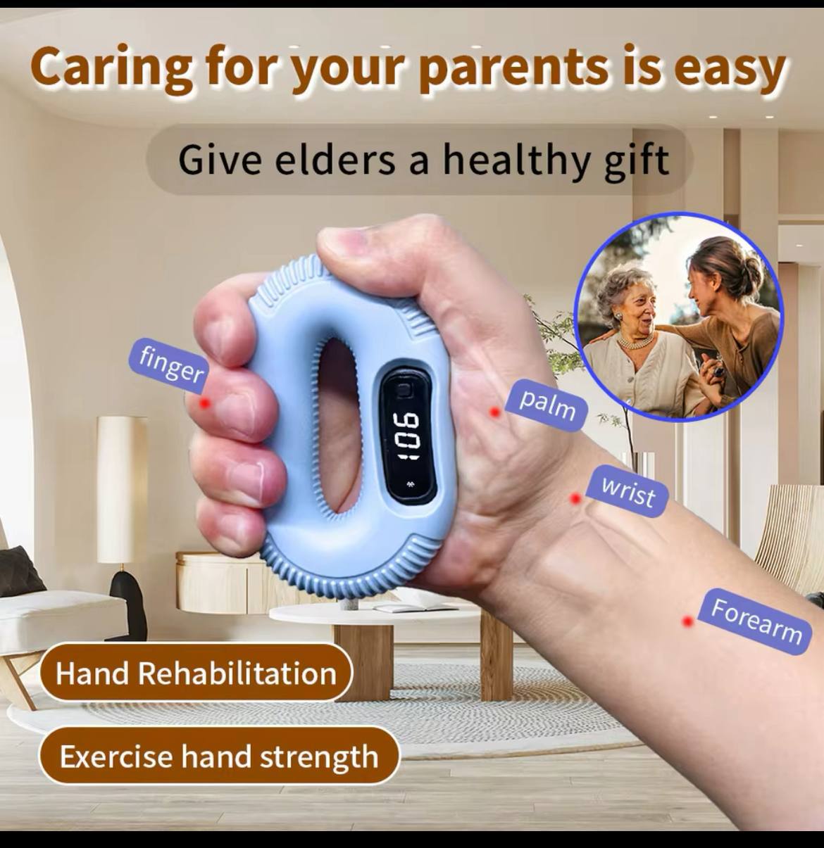 حلقه تقویت مچ دست هوشمند مدل gripPro