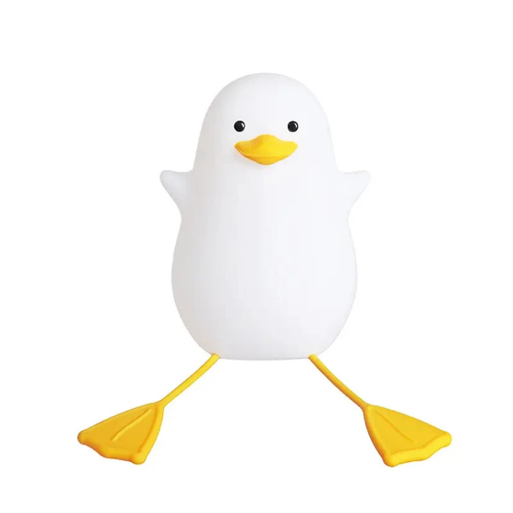 Silicone Duck Design RGB Touch Night Light