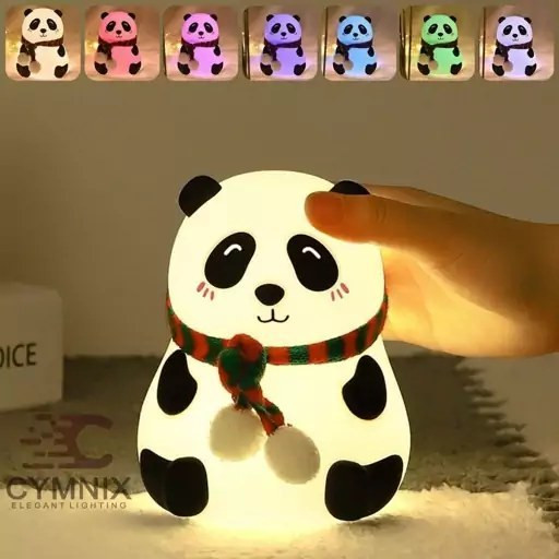 RGB touch panda design silicone fantasy night light