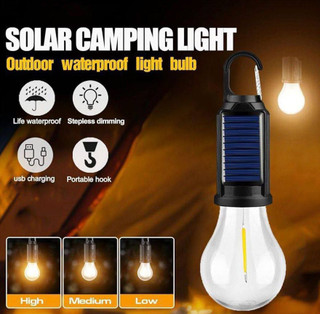 Rechargeable and Solar Camping Lamp with Hook